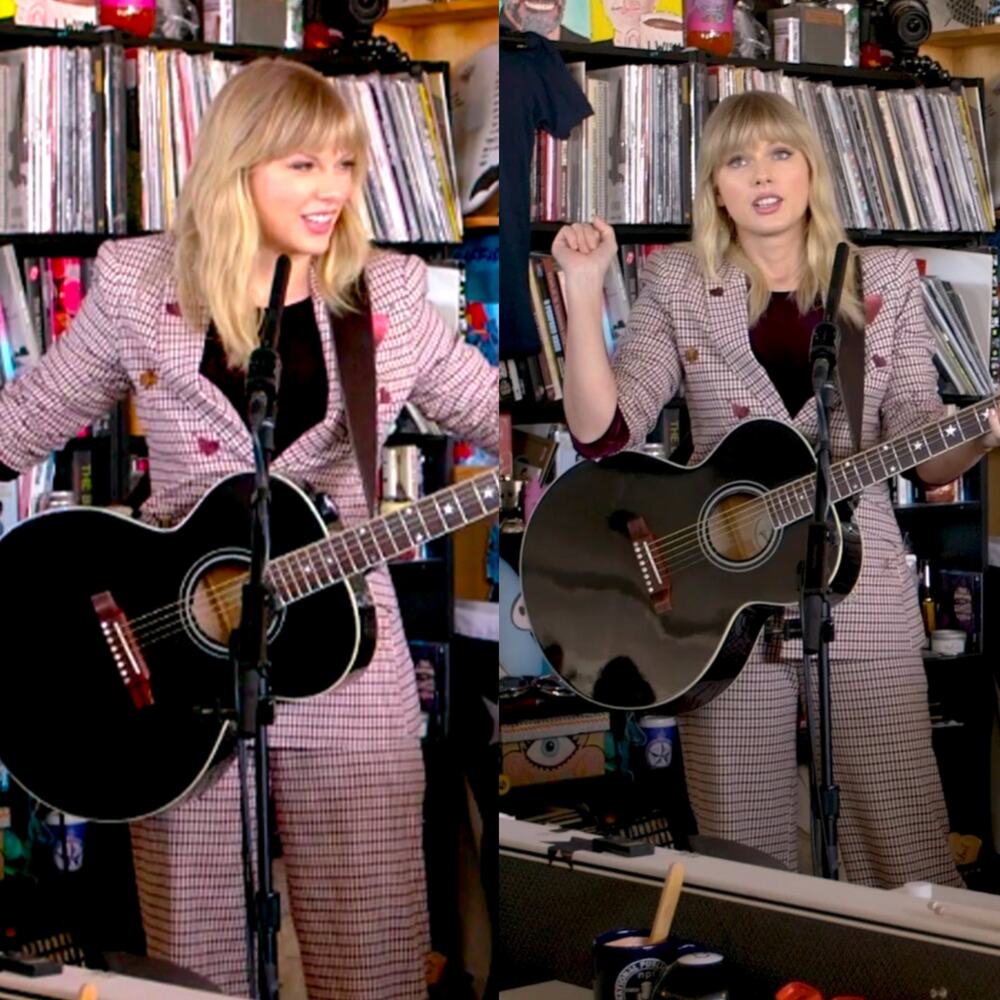 Cinq à Sept Estelle Check Plaid Pink Embroidered Metallic Single Button Blazer 0 - Picture 2 of 13
